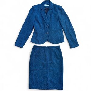 Calvin Klein Black and Blue Suit